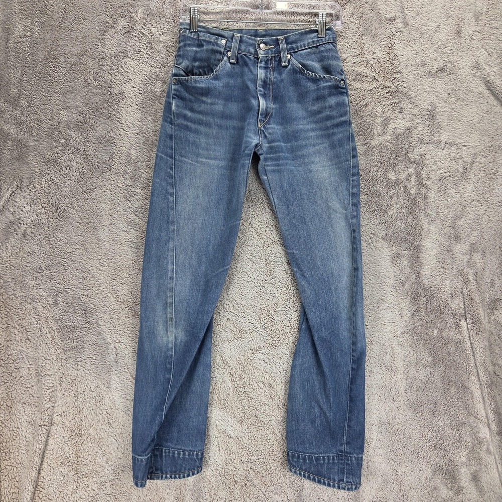 Vintage Levis Engineered Jeans Mens Blue Twisted Zip Fly Medium Wash Fits 26x30